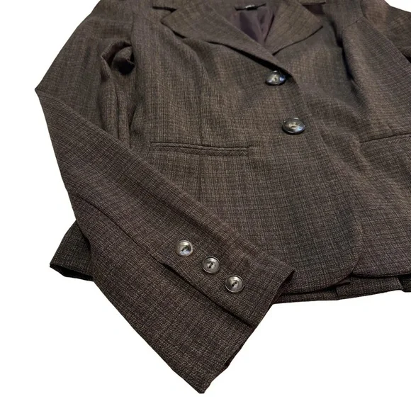 Vintage BCX Women's Brown Tweed Skirt Suit Set Skirt SZ 5 Jacket Size Large NWT - Picture 14 of 16